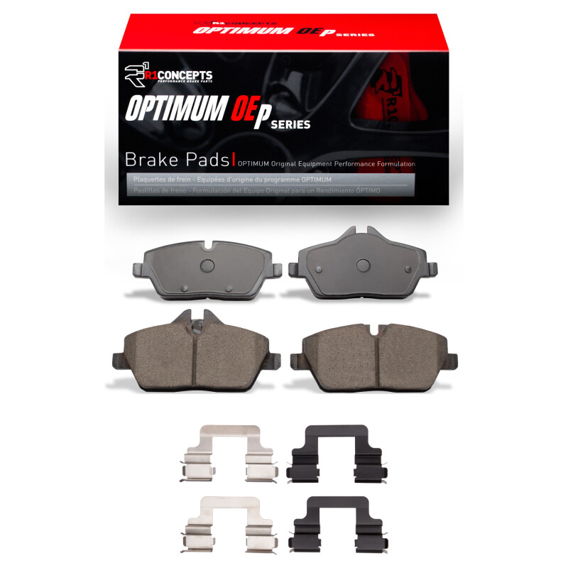 Mini Cooper Brake Pads - Front - R1 Concepts - Optimum OE - `14-`19